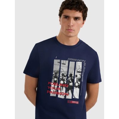 Herren-T-Shirt mit Aufdruck, regulär, Größe 4F 4FRAW25TTSHM3364-31S