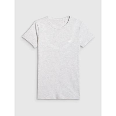 3. Schmal geschnittenes T-Shirt aus der Basic-Damenkollektion 4F 4FWMM00TTSHF3306-27M