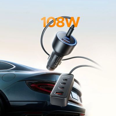 3. ORICO ChargeClip 90 W 2A4C Back Clip Multi-Port-Autoladegerät