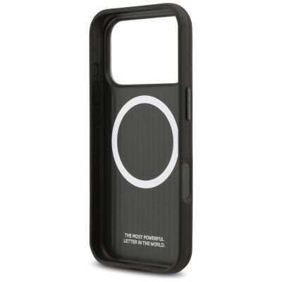 7. BMW M FW MagSafe Hülle mit Metalllogo für iPhone 17 Pro – Schwarz