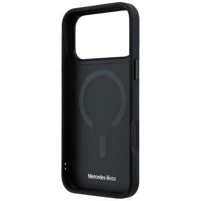 7. Mercedes Leder 3D MagSafe Hülle für iPhone 17 Pro - Schwarz