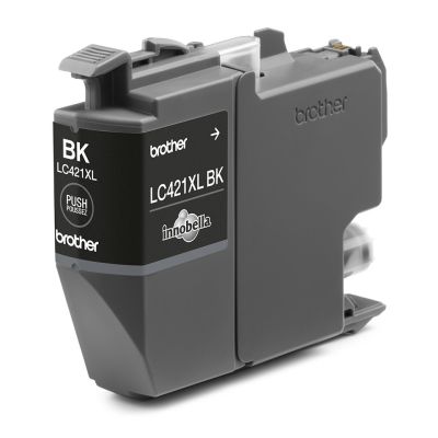 3. Brother LC-421XLBK Tintenpatrone, 1 Stück, Original, hohe (XL) Reichweite, Schwarz
