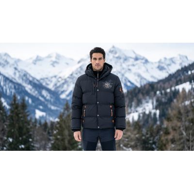 6. Herrenparka Geographical Norway VERVEINE BLACK DB MEN 005 (WU5933H/GN-BLACK)