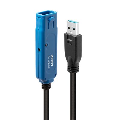 Lindy 43158 USB-Kabel USB 3.2 Gen 1 (3.1 Gen 1) 8 m USB A Schwarz