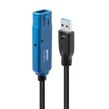 Lindy 43158 USB-Kabel USB 3.2 Gen 1 (3.1 Gen 1) 8 m USB A Schwarz