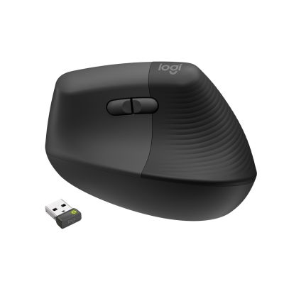 Logitech Lift Vertikale Business Schwarze Maus