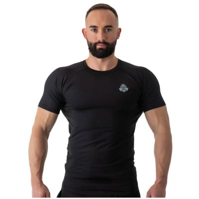 45. Rashguard Kurzarm schwarz BlackRS - S