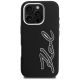 3. Karl Lagerfeld FW iPhone 16 Pro Hülle mit genarbtem Logo – Schwarz