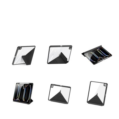 5. Dux Ducis Magi Hülle für iPad Pro 13" (2024/2025) mit Ständer - Schwarz