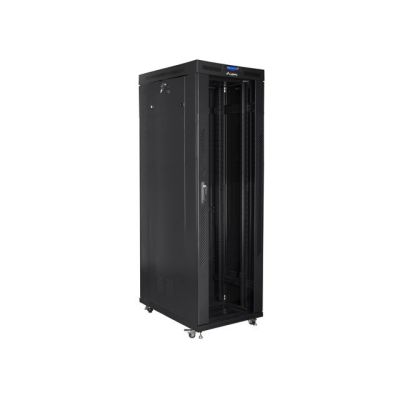 LANBERG Standschrank 19" 42U 800X1000 Glastür LCD Schwarz FF01-8042-12BL (Flachverpackung)