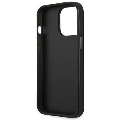 7. Guess Saffiano Triangle Logo Hülle für iPhone 14 Pro Max - schwarz