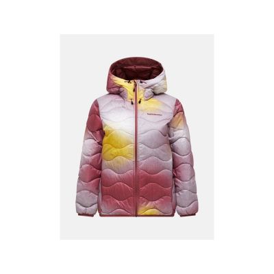 PEAK PERFORMANCE W Helium Aop Daunenjacke mit Kapuze, mehrfarbig - L