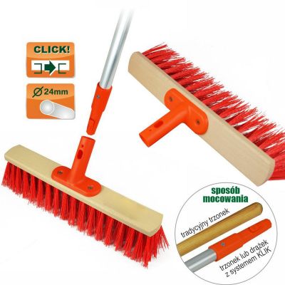 12. Straßen- und Gartenbürste 40 cm Klick