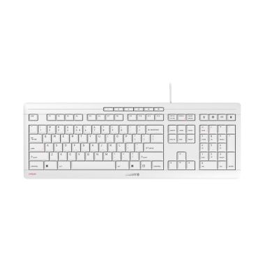 CHERRY STREAM Tastatur Office USB QWERTY US Englisch Weiß