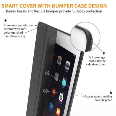3. Tech-Protect SmartCase Hülle für iPad 9,7'' 5/6 2017-2018 – Schwarz