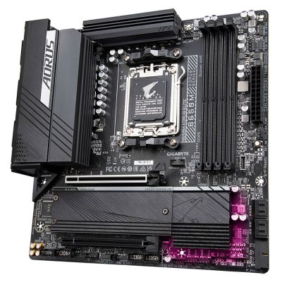 4. Gigabyte B650M AORUS ELITE Motherboard (B650, AM5, mATX, DDR5)