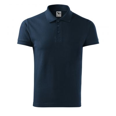 3. Malfini Cotton M MLI-21202 marineblaues Poloshirt