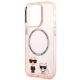 6. Karl Lagerfeld KLHMP14XHKCP iPhone 14 Pro Max 6.7" Hardcase pink / pink Karl & Choupette Aluminium Magsafe