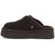 3. Damen-Flip-Flops aus Leder mit Isolierung und schokoladenbraunem Plateau, Big Star UU274697