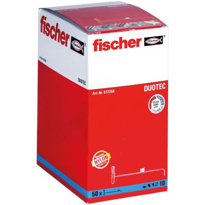 2. Fischer 537258 Schraubanker/Spreizdübel, 50-teilig. Set mit Schrauben und Spreizdübeln, 50 mm.
