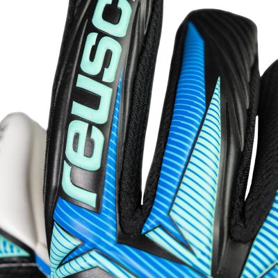 7. Reusch Attrakt RE:Grip NC Junior Torwarthandschuhe schwarz und blau 5672535 7272