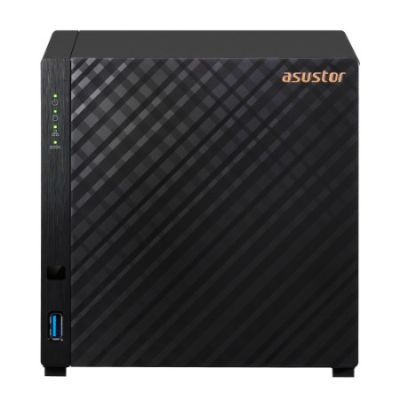 NAS Asustor AS1204T; Tower; 4x (3,5" SATA HDD/ 2,5" SSD); Realtek RTD1619B, 1 GB DDR4, 1x 2,5-GbE, 3x USB 3.2