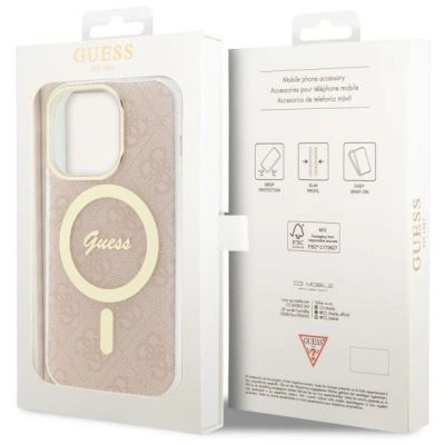8. Guess GUHMP14LH4STP iPhone 14 Pro 6.1" pink/pink Hardcase 4G MagSafe