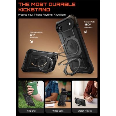 4. Supcase UB Grip Mag MagSafe Case für iPhone 17 Air - Schwarz
