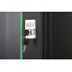 9. DYNAmic 19" 9U Rack 600x600 Wandmontage-Netzwerkschrank, Glastür, schwarz, ungeteilt, montiert, 60 kg