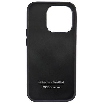 4. Audi Kunstleder iPhone 14 Pro 6,1" schwarz/schwarz Hardcase AU-TPUPPCIP14P-TT/D1-BK