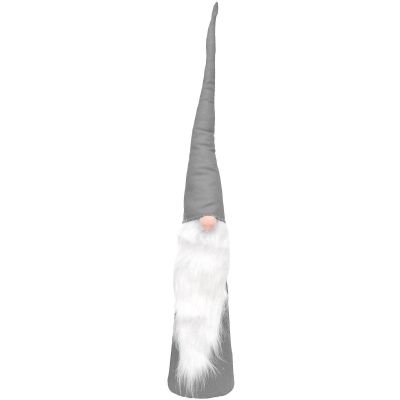 7. Set aus grauen Deko-Weihnachtsmännern, 60, 70, 80 cm