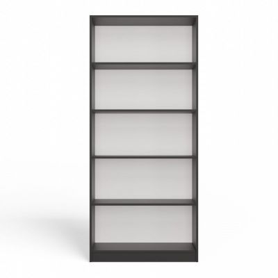 2. Bücherregal 80 cm Anthrazit