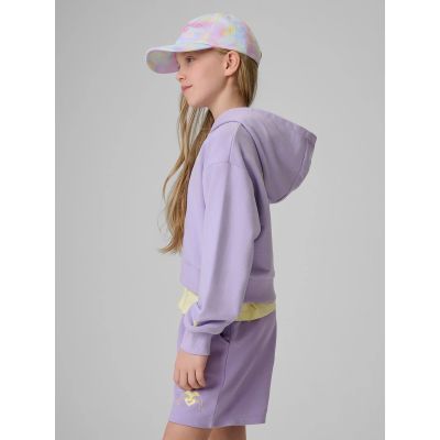 4. Lockerer Mädchen-Sweatshirt mit Kapuze 4F 4FJRSS26TSWSF2936-52S