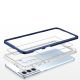 5. Klare 3in1 Hülle für Samsung Galaxy S23 Silikonhülle mit Rahmen blau