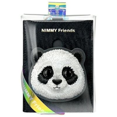 12. Nimmy Big Eyed Pet 2.0 Kartenetui mit Katzenmotiv, Schwarz