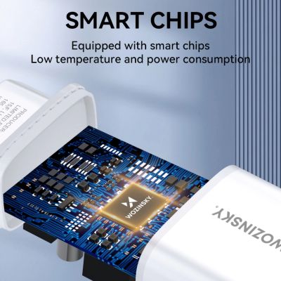 8. Wozinsky CUWCW 2.4A 2 x USB-A Wandladegerät - Weiß