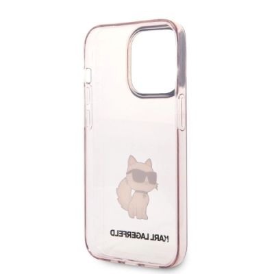 7. Karl Lagerfeld Ikonik Choupette Hülle für iPhone 14 Pro Max – Rosa
