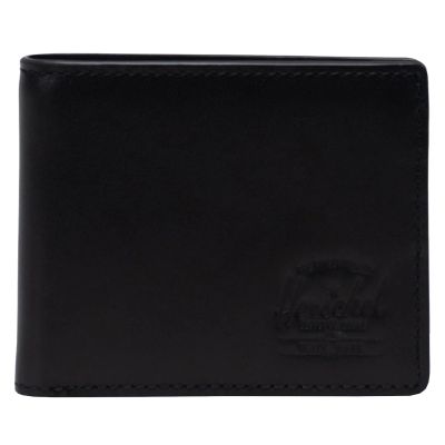 Herschel Hank RFID-Geldbörse aus Leder, 11151-00001, Schwarz, Einheitsgröße