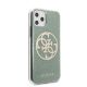 5. Guess GUHCN58PCUGLKA iPhone 11 Pro khakifarbene Hartschale 4G Circle Glitter