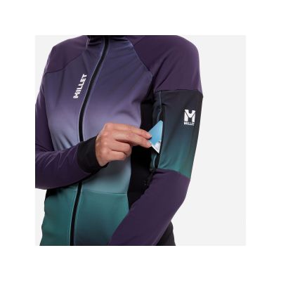 5. MILLET PIERRAENT HOODIE Skijacke lila