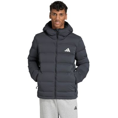 7. adidas Helionic Climawarm Stretch-Daunenjacke mit Kapuze für Herren, Schwarz, JN2114