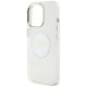 6. Guess IML Metal Colored Circle Classic Logo MagSafe Hülle für iPhone 16 Pro Max - Weiß