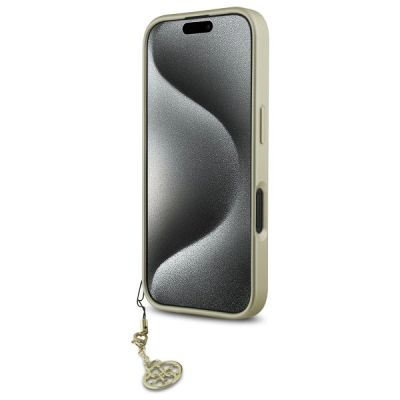 5. Guess 4G Charms Collection Hülle für iPhone 16 Plus – Schwarz