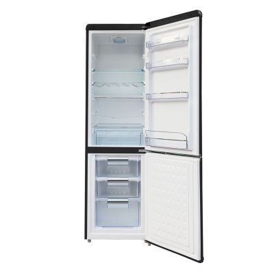 2. Ravanson LKK-250RB 250l Retro-Kühlschrank | LED-Beleuchtung | Vintage-Stil | 545 x 585 x 182 mm | Schwarz