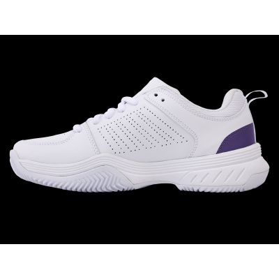 5. K-swiss COURT EXPRESS 2 CLAY WHITE/PURPLE HAZE/NEON LAVENDER-M Sneaker (94429-151-M)