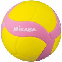 Mikasa VS160W Volleyball, gelb und pink, Größe 4