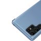6. Clear View Case für Samsung S24 Ultra mit Klappe – blau