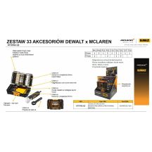 DEWALT 33-teiliges Zubehörset mit Winkelaufsatz/MACLAREN