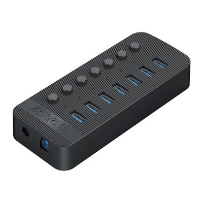 2. Orico CT2U3-7AB 7x USB-A 3.0 Hub mit Schaltern - Schwarz
