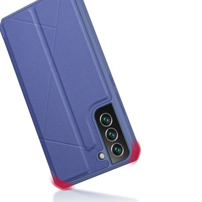 7. DUX DUCIS Skin X booktype case schutzhülle aufklappbare hülle für Samsung Galaxy S22+ (S22 Plus) blau